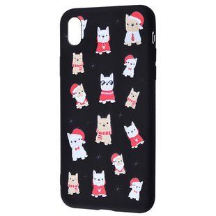 TPU чехол WAVE Fancy для Apple iPhone XS Max (6.5") (Dogs / Black)