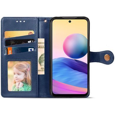 Шкіряний чохол книжка GETMAN Gallant (PU) для Samsung Galaxy M52 Синій