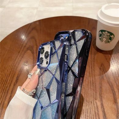 Чехол 2в1 с блестками, стразами для Iphone 14 Pro Max Luxury Glitter Prism Black