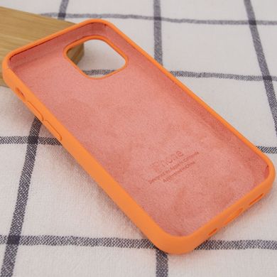Чехол Silicone Case Full Protective (AA) для Apple iPhone 12 mini (5.4") (Оранжевый / Papaya)