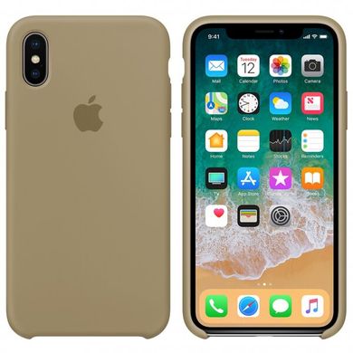 Чохол silicone case for iPhone XS Max Stone / Сірий