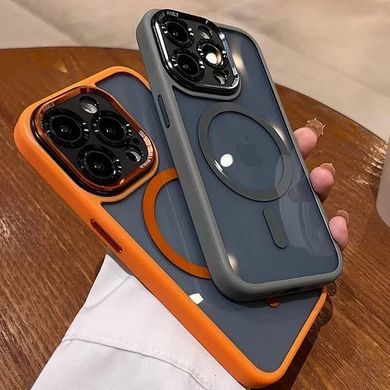 Чехол для iPhone 13 Pro Premium acrylic case Затемненная стенка Orange