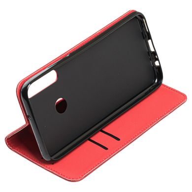 Чохол книжка для Huawei P40 Lite E Black magnet червоний