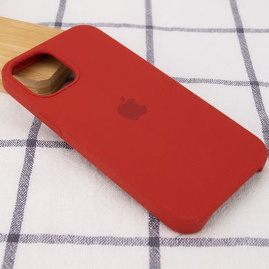 Чехол silicone case for iPhone 12 mini (5.4") (Красный/Dark red)