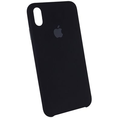 Чохол Silicone case (AAA) Original 1:1 для Apple iPhone XS Max (6.5 ") (Чорний / Black)