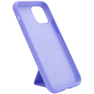 Чехол Silicone Case Hand Holder для Apple iPhone 11 Pro Max (6.5") (Сиреневый / Dasheen)