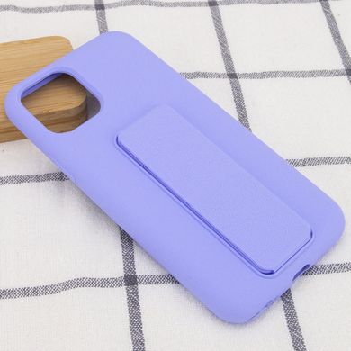 Чохол Silicone Case Hand Holder для Apple iPhone 11 Pro Max (6.5") (Бузковий / Dasheen)