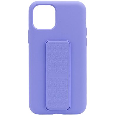 Чохол Silicone Case Hand Holder для Apple iPhone 11 Pro Max (6.5") (Бузковий / Dasheen)