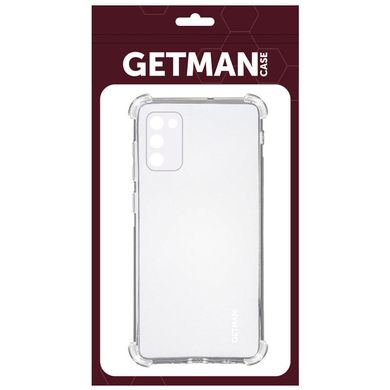 TPU чехол GETMAN Ease logo усиленные углы для Samsung Galaxy A02s (Бесцветный (прозрачный))