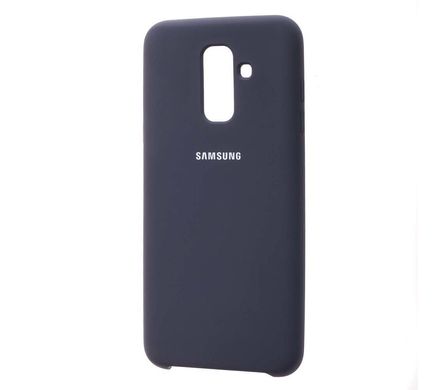 Чехол для Samsung Galaxy A6+ 2018 (A605) Silky Soft Touch темно синий