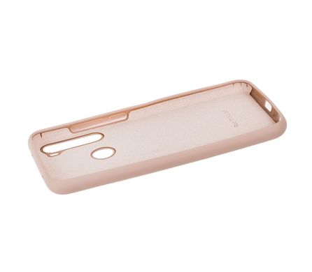 Чохол для Xiaomi Redmi Note 8 Silicone Full рожевий пісок з закритим низом і мікрофіброю