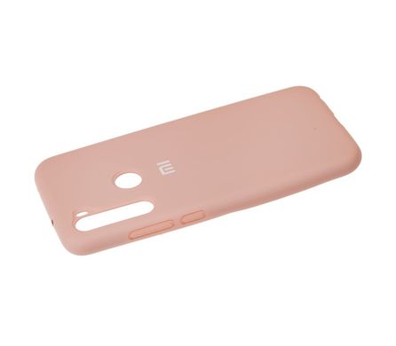 Чохол для Xiaomi Redmi Note 8 Silicone Full рожевий пісок з закритим низом і мікрофіброю
