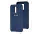Чохол для Samsung Galaxy A6 + 2018 (A605) Silky Soft Touch темно синій