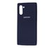 Чохол для Samsung Galaxy Note 10 (N970) Silicone Full Темно-синій з закритим низом і мікрофіброю
