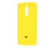 Чехол для Xiaomi Redmi 8 Silicone Full желтый с закрытым низом и микрофиброй