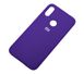 Чехол для Xiaomi Redmi Note 7 Silicone Full фиолетовый с закрытым низом и микрофиброй