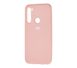Чехол для Xiaomi Redmi Note 8 Silicone Full розовый песок с закрытым низом и микрофиброй
