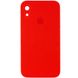 Чехол для Apple iPhone XR (6.1"") Silicone Case Full Camera закрытый низ + защита камеры Красный / Red квадратные борты