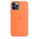 Чехол для Apple Iphone 12 / 12 pro Silicone case Original 1:1 full with Magsafe / Оранжевый / Kumquat