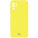 Чехол для Xiaomi Redmi Note 10 / Note 10s Silicone Full camera (AAA) защита камеры Желтый / Bright Yellow