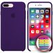 Чохол silicone case for iPhone 7 Plus / 8 Plus з мікрофіброю і закритим низом Ultra Violet