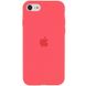 Чехол Silicone Case Full Protective (AA) для Apple iPhone SE (2020) (Арбузный / Watermelon red)