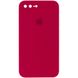 Чохол для Apple iPhone 7 plus / 8 plus Silicone Full camera закритий низ + захист камери (Червоний / Rose Red) квадратні борти