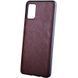 Кожаный чехол PU Retro classic для Samsung Galaxy M31s (Темно-коричневый)