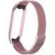 Ремінець Milanese Loop Design для Xiaomi Mi Band 5 (Rose Gold)
