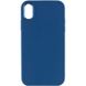 TPU чехол Bonbon Metal Style для Apple iPhone XR (6.1") Синий / Denim Blue