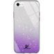 TPU + Glass чохол Swarovski для Apple iPhone 7/8 / SE (2020) (4.7 ") (Фіолетовий)