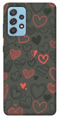 Чехол для Samsung Galaxy A52 4G / A52 5G PandaPrint Милые сердца паттерн
