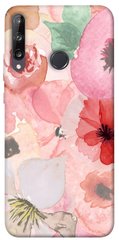 Чехол для Huawei P40 Lite E / Y7p (2020) PandaPrint Акварельные цветы 3 цветы