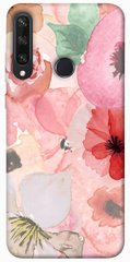 Чохол для Huawei Y6p PandaPrint Акварельні квіти 3 квіти