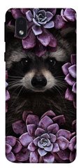 Чехол для Samsung Galaxy M01 Core / A01 Core PandaPrint Енот в цветах цветы