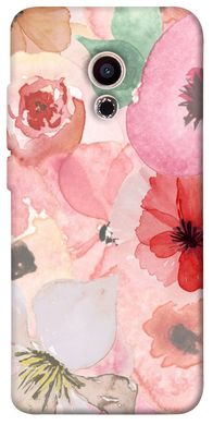 Чехол для Meizu Pro 6 PandaPrint Акварельные цветы 3 цветы