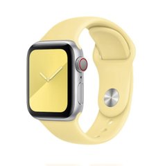 Силиконовый ремешок для Apple watch 38mm / 40mm (Желтый / Mellow Yellow)