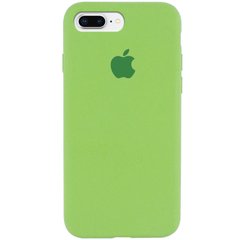 Чехол для Apple iPhone 7 plus / 8 plus Silicone Case Full с микрофиброй и закрытым низом (5.5"") Мятный / Mint
