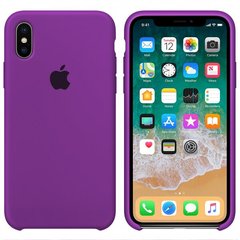 Чохол silicone case for iPhone XS Max Purple / Фіолетовий
