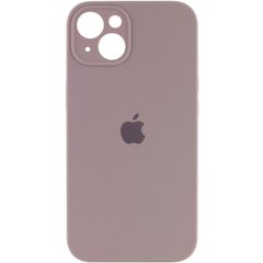 Чехол для Apple iPhone 14 Plus Silicone Full camera закрытый низ + защита камеры / Серый / Lavender