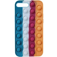 Чехол для iPhone 7 plus |8 plus Pop-It Case Поп ит Cosmos blue / Orange
