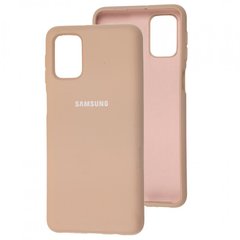 Чехол для Samsung Galaxy M31s (M317) Silicone Full Розовый / pink sand c закрытым низом и микрофиброю