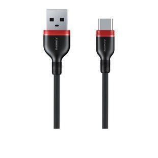 Кабель REMAX Type-C Choos Series Fast Transmission RC-126a |1m, 2.4A| Black, Black