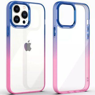 Чохол TPU+PC Fresh sip series для Apple iPhone 13 (6.1"") Синій / Рожевий