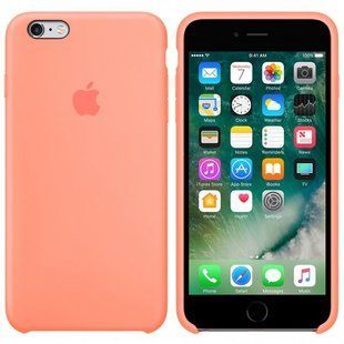 Чехол silicone case for iPhone 6/6s Peach / розовый