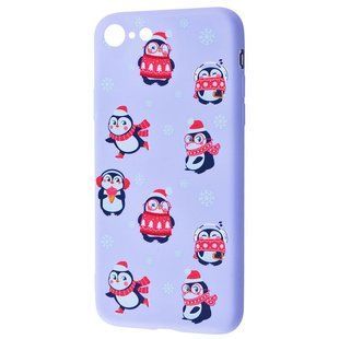 TPU чохол WAVE Fancy для Apple iPhone 6 / 6s (4.7 ") (Penguins / Light purple)