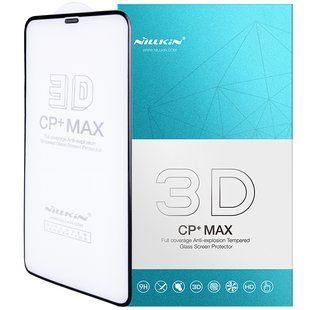 Захисне скло Nillkin (CP + max 3D) для Apple iPhone 11 (6.1") / XR (6.1") (Чорний)