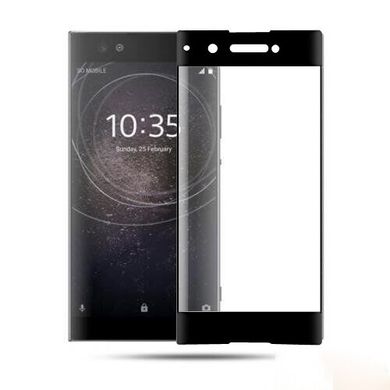 3D стекло для Sony Xperia XA1 Черное - Full Cover, Черный