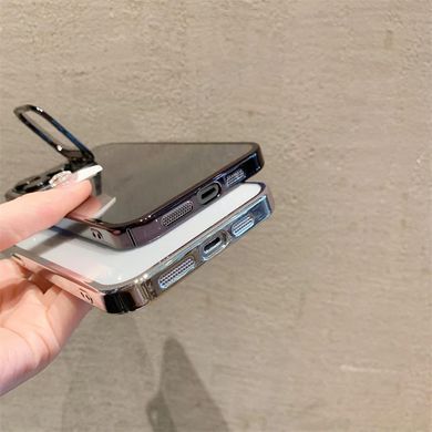 Чохол для iPhone 14 Pro Max TPU Camera Stand + Скло на камеру Blue