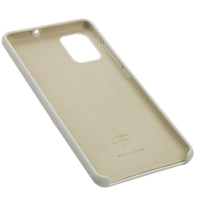 Чехол Silicone для Samsung Galaxy A71 (A715) Premium белый